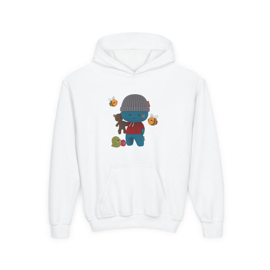 Youth Heavy Kitties Hooded Sweatshirt