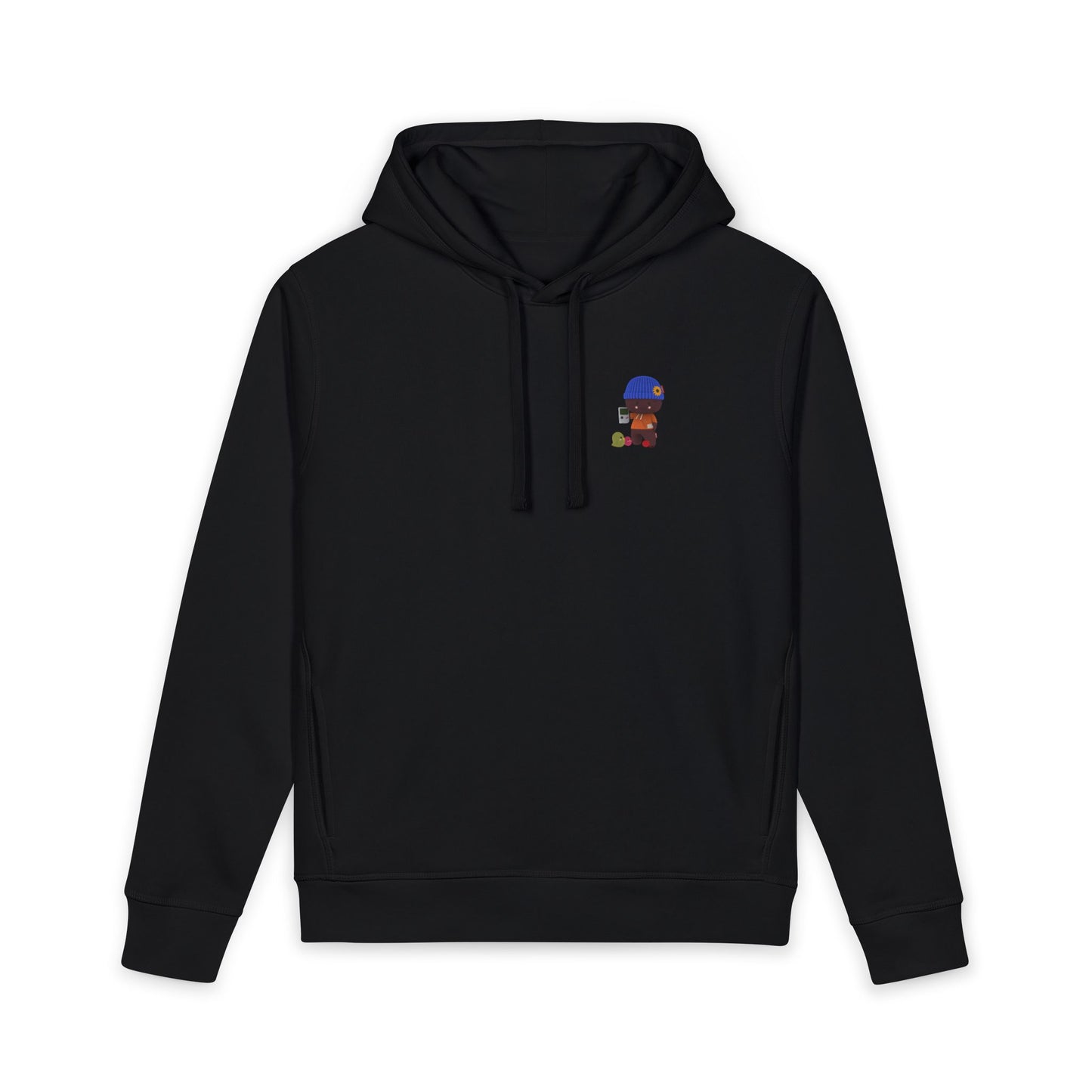 Copy of Blue Beanie Character Hoodie | Cute Cartoon Kid with Turtle Graphic
