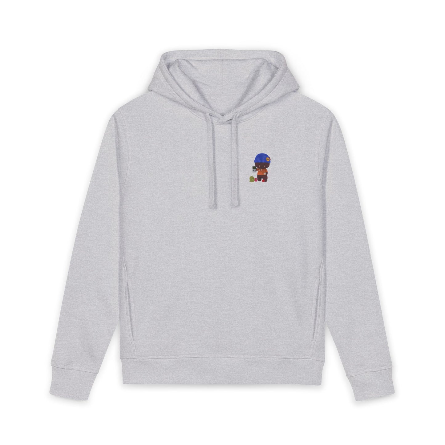Copy of Blue Beanie Character Hoodie | Cute Cartoon Kid with Turtle Graphic