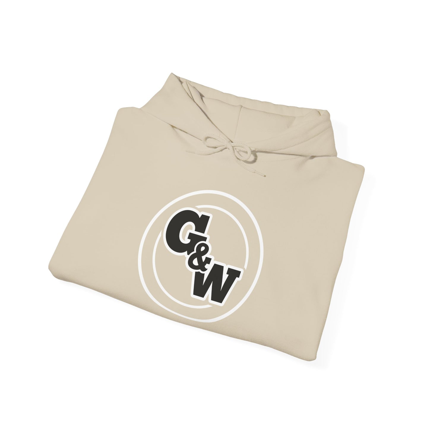 .Grab & Wear logo Hoodie | Minimal Circle Typography.