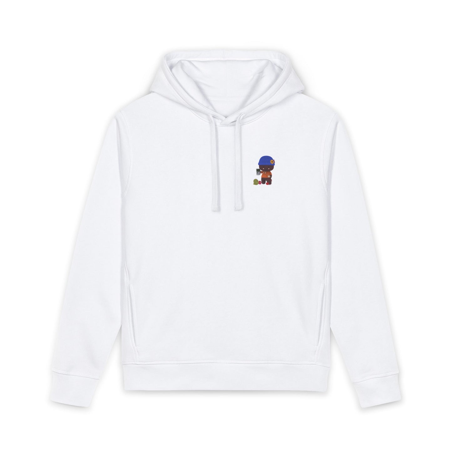 Copy of Blue Beanie Character Hoodie | Cute Cartoon Kid with Turtle Graphic