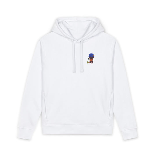 Copy of Blue Beanie Character Hoodie | Cute Cartoon Kid with Turtle Graphic